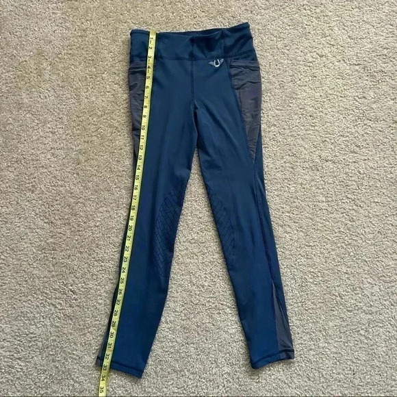Tuff Rider Minerva Equicool Tights Kids Size XL Blue Leggings 100974-533-1375 - Picture 10 of 15